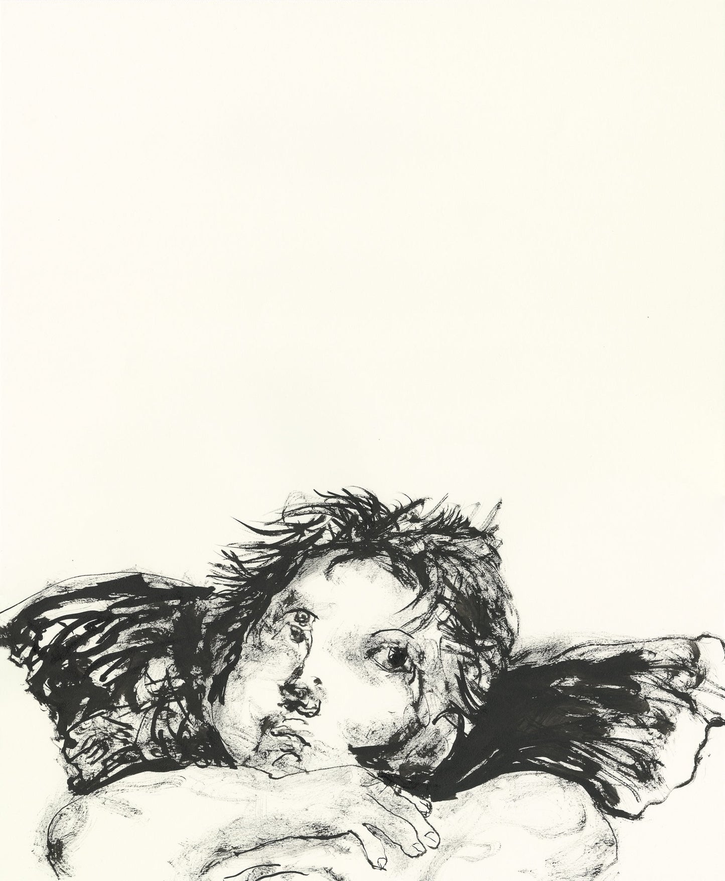 Right Angel From Raphael - The Sistine Madonna (c 1513-4)