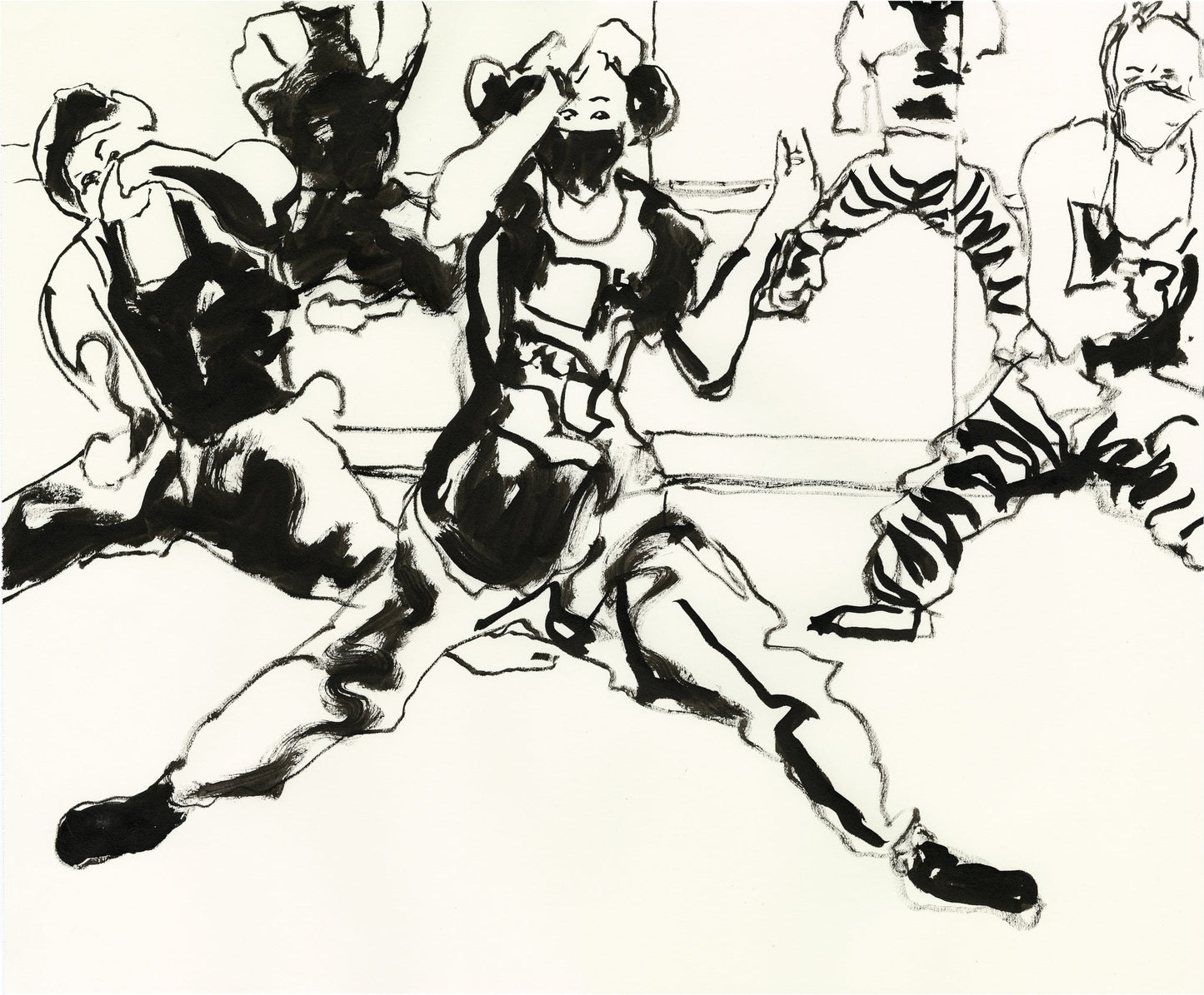 Dancers Driving Reflected