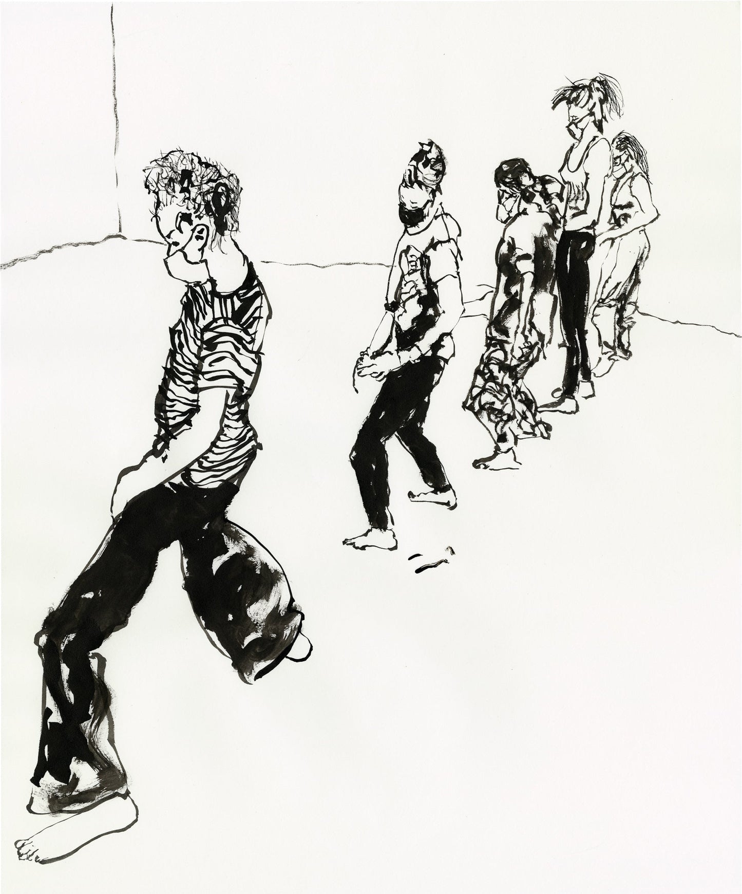 Five Dancers Dancing