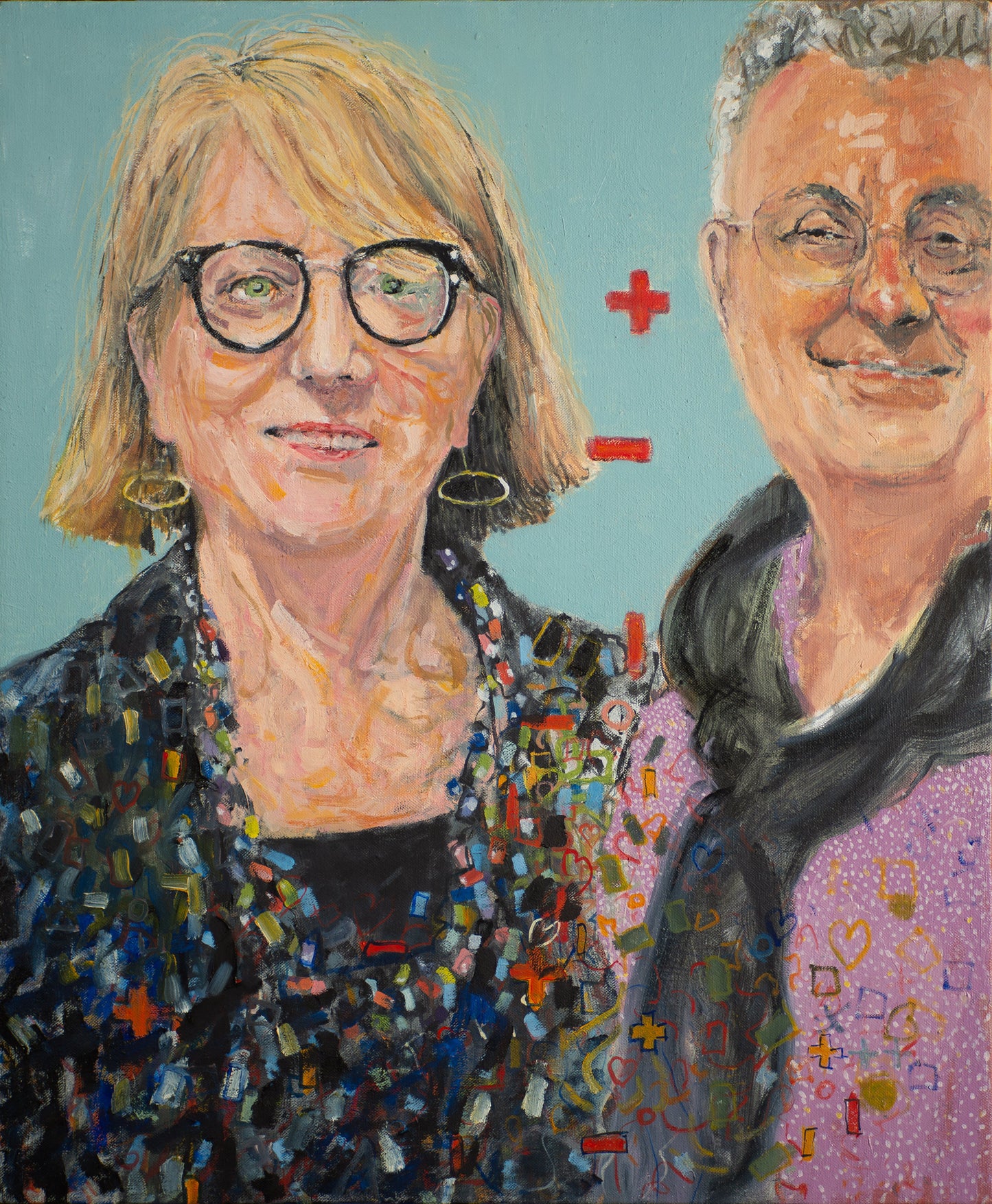 Kim and Miguel at Kim's Art Opening