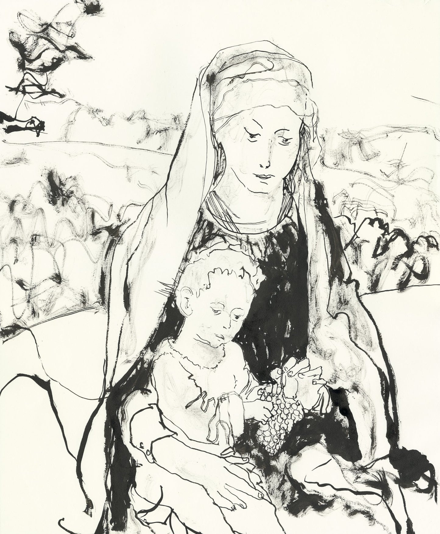 After Gerard David - The Rest on The Flight to Egypt (c1510)