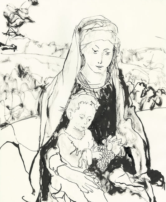 After Gerard David - The Rest on The Flight to Egypt (c1510)