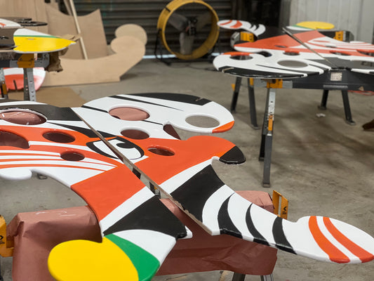 Final custom pieces of Hurly Whirly