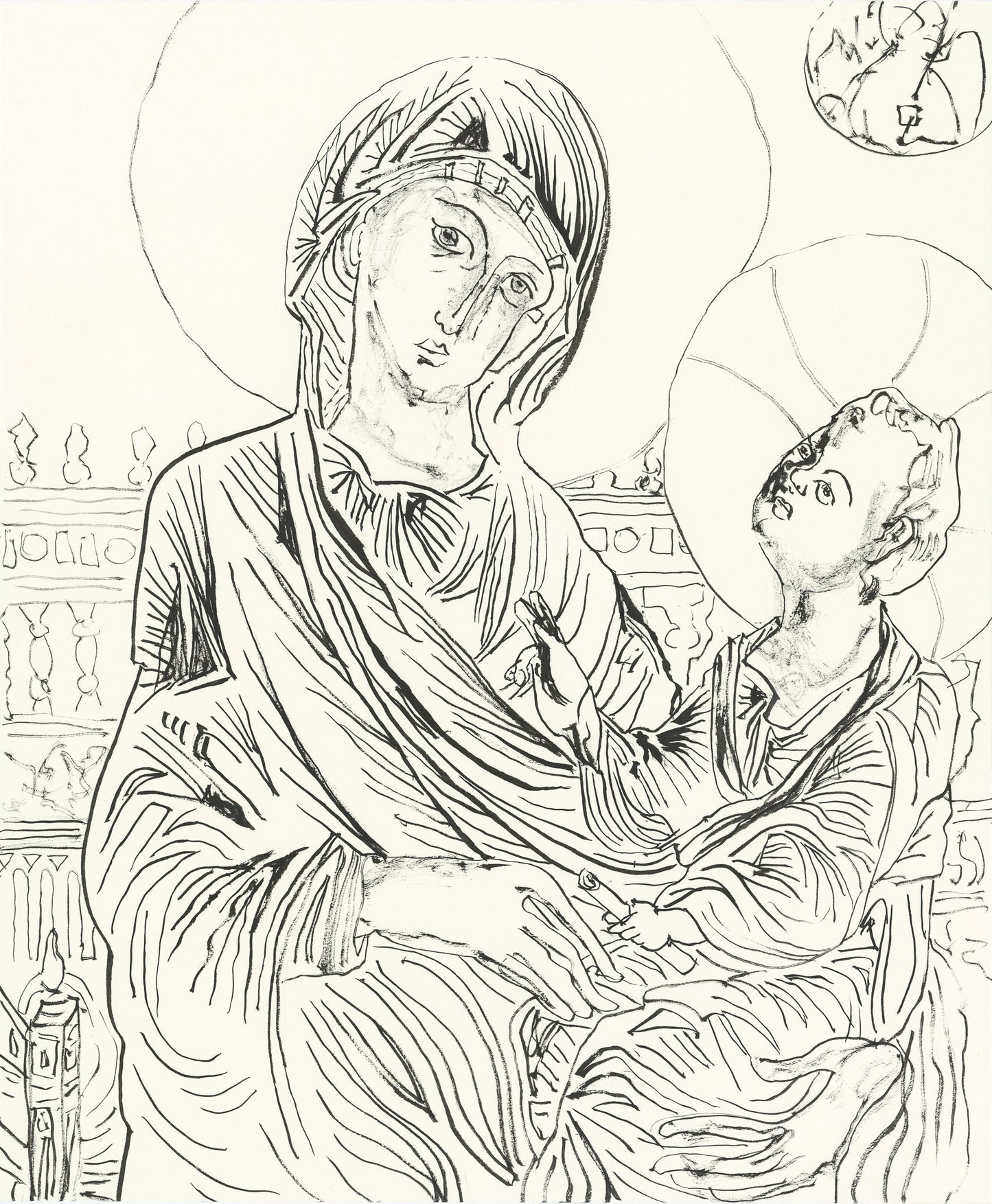 After Byzantine Enthroned Madonna and Child (c. 1250/1275)